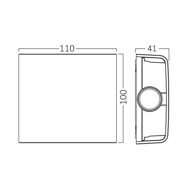 braytron_vector-b_vanjska led dekorativna lampa_tamno siva_dimenzije