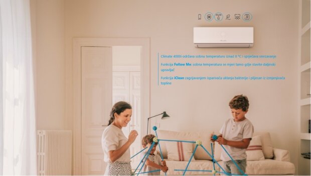 Bosch klima uređaj Climate 5,2kW, R32, 4000i_interijer1